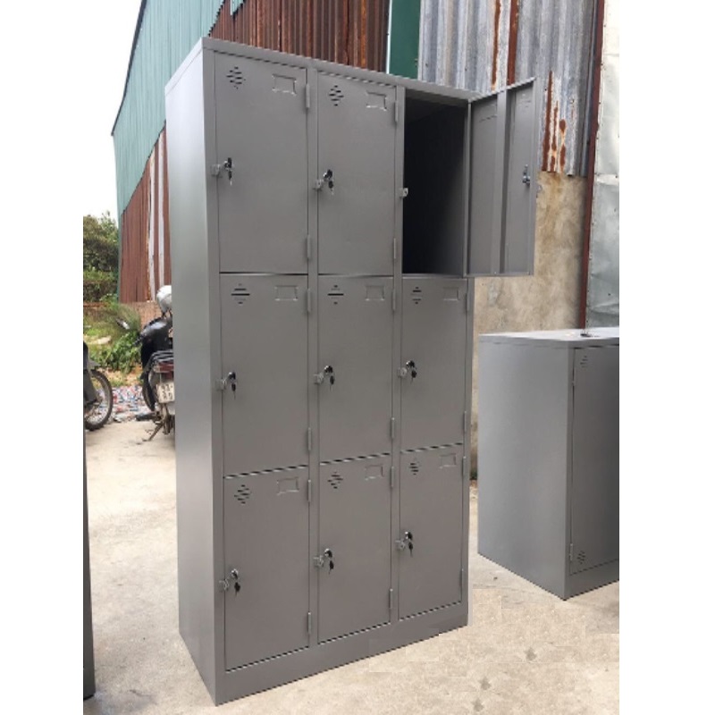 Tủ locker hàn liền 9 ngăn